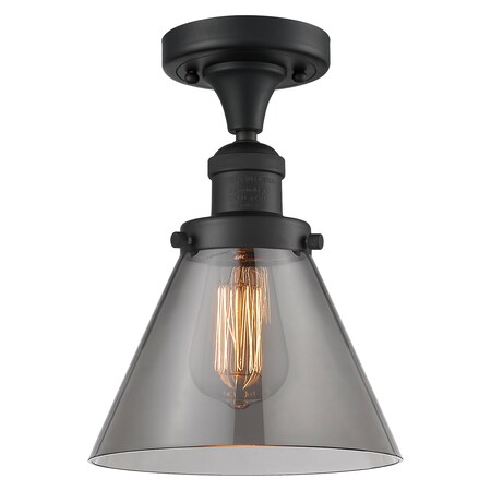 One Light Vintage Dimmable Led Semi-Flush Mount